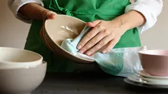 Behöver man torka disken efter diskning? Vad händer om man låter den stå blöt?